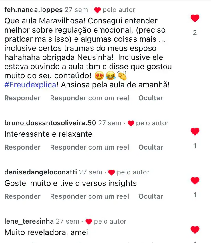 Depoimento de aluna 11