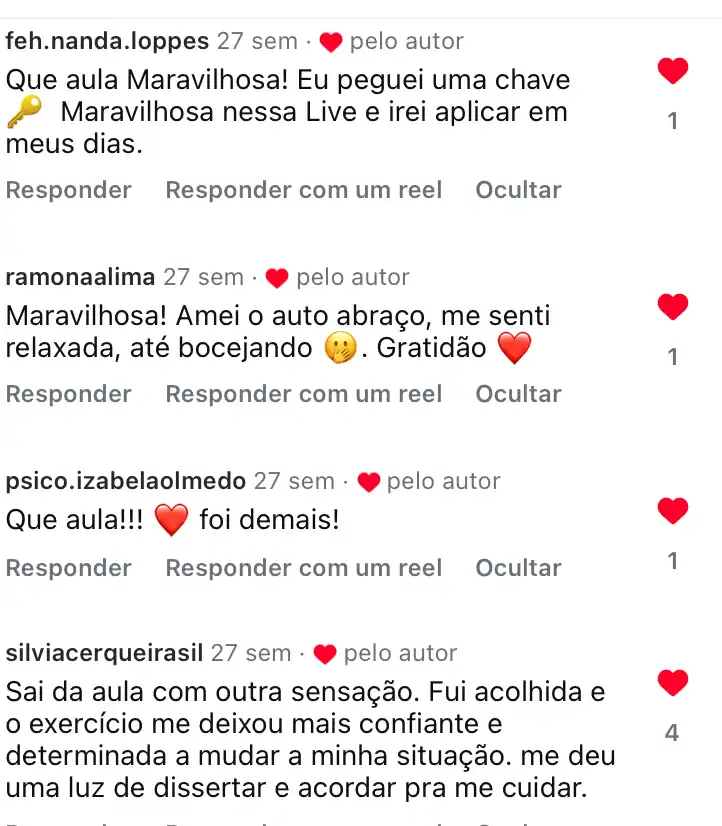 Depoimento de aluna 12