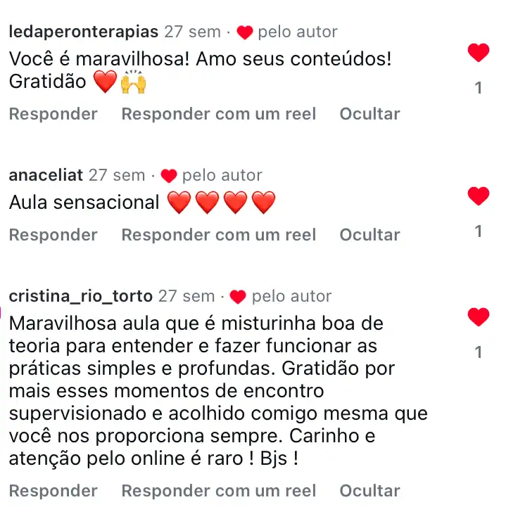Depoimento de aluna 13