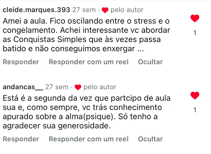 Depoimento de aluna 14
