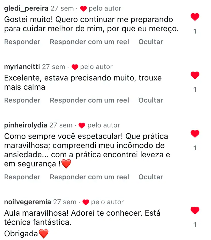 Depoimento de aluna 15