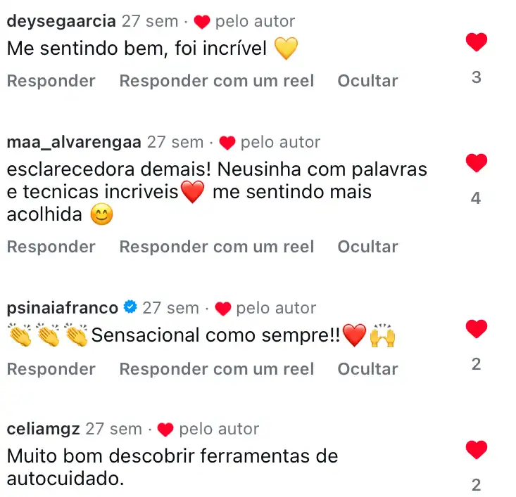 Depoimento de aluna 17