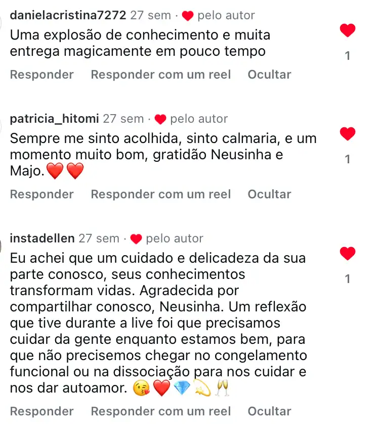 Depoimento de aluna 19