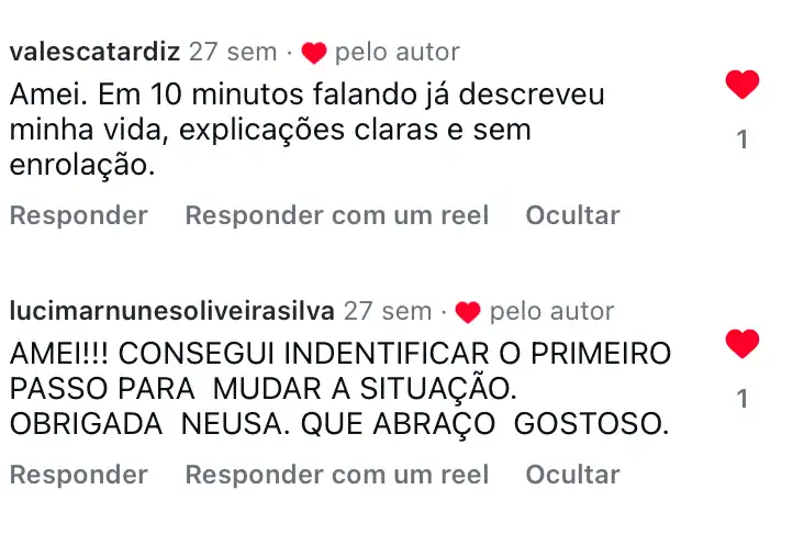Depoimento de aluna 23