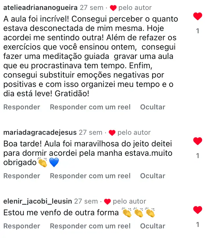 Depoimento de aluna 25