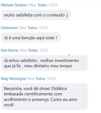 Depoimento de aluna 3