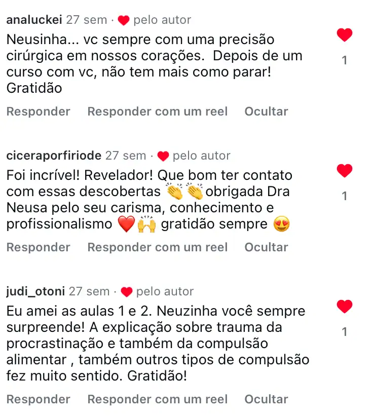 Depoimento de aluna 30