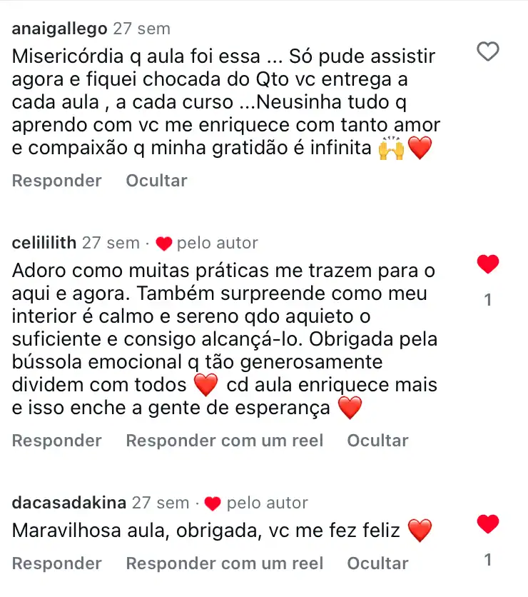 Depoimento de aluna 31